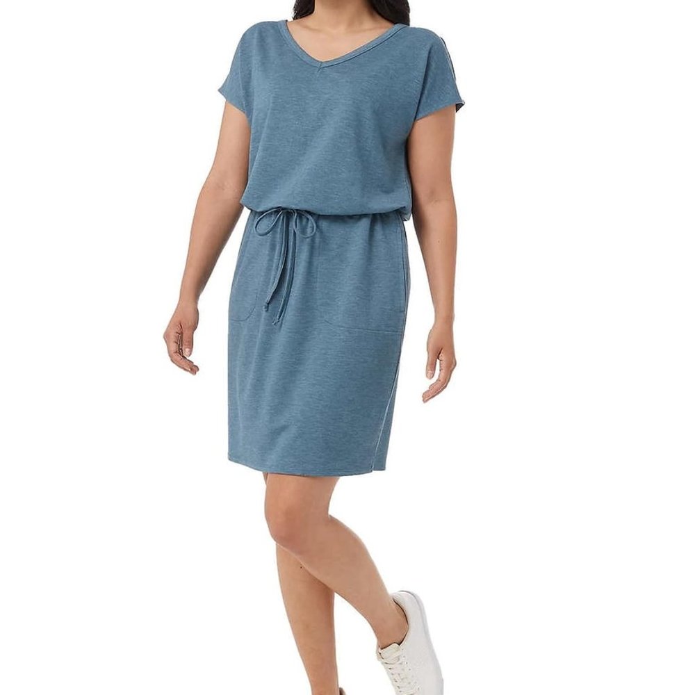 NWoT 32 Degrees Cool Womens Pullover Elastic Waistband Dress Size XS $60 H430
